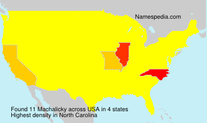 Surname Machalicky in USA Surname Machalicky in USA