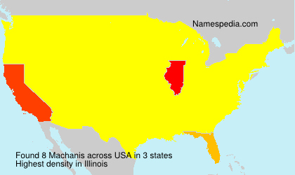 Surname Machanis in USA Surname Machanis in USA