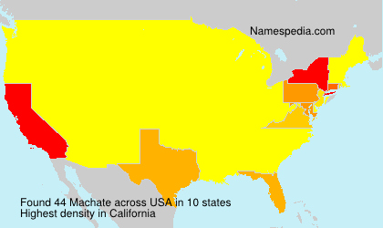 Surname Machate in USA Surname Machate in USA