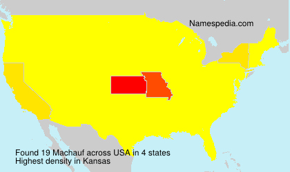 Surname Machauf in USA Surname Machauf in USA