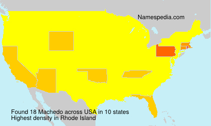 Surname Machedo in USA Surname Machedo in USA