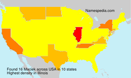 Surname Maciek in USA Surname Maciek in USA