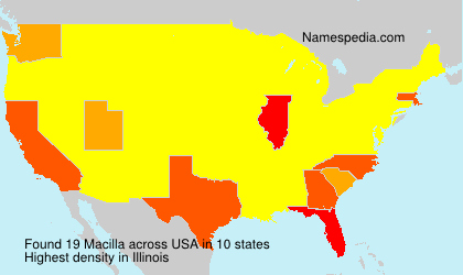 Surname Macilla in USA Surname Macilla in USA