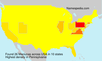 Surname Maciunas in USA Surname Maciunas in USA