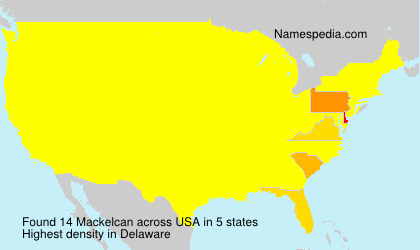 Surname Mackelcan in USA Surname Mackelcan in USA