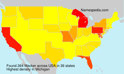 Surname Macker in USA Surname Macker in USA