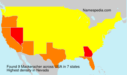 Surname Mackeracher in USA Surname Mackeracher in USA