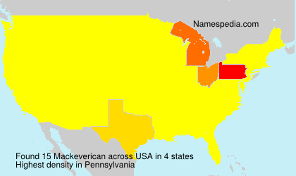 Surname Mackeverican in USA Surname Mackeverican in USA