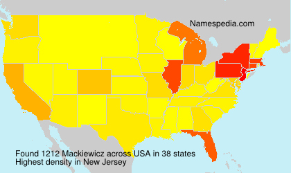 Surname Mackiewicz in USA Surname Mackiewicz in USA