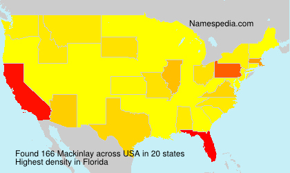 Surname Mackinlay in USA Surname Mackinlay in USA