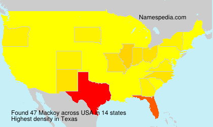 Surname Mackoy in USA Surname Mackoy in USA