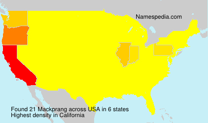 Surname Mackprang in USA Surname Mackprang in USA