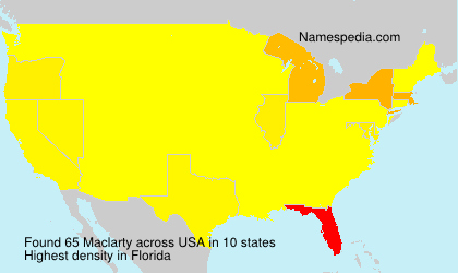 Surname Maclarty in USA Surname Maclarty in USA
