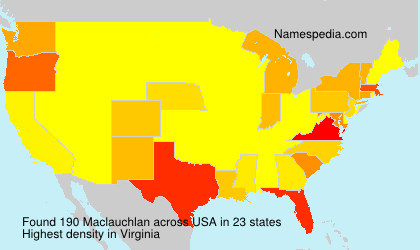 Surname Maclauchlan in USA Surname Maclauchlan in USA