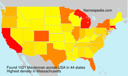 Surname Maclennan in USA Surname Maclennan in USA