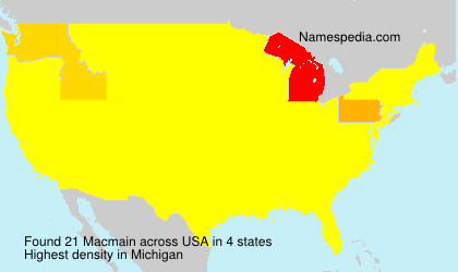 Surname Macmain in USA Surname Macmain in USA