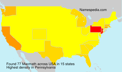 Surname Macmath in USA Surname Macmath in USA