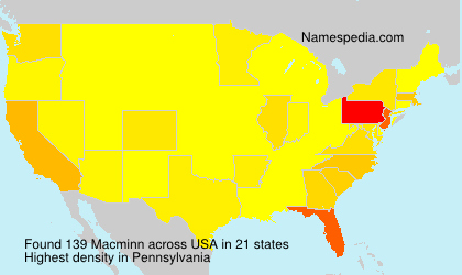 Surname Macminn in USA Surname Macminn in USA