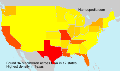 Surname Macmorran in USA Surname Macmorran in USA