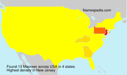 Surname Macneer in USA Surname Macneer in USA