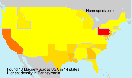 Surname Macnew in USA Surname Macnew in USA