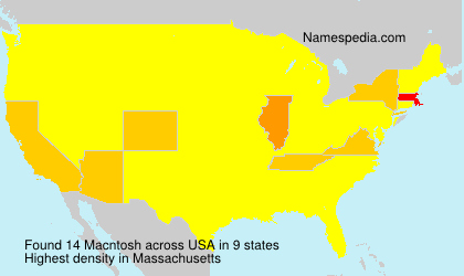 Surname Macntosh in USA Surname Macntosh in USA