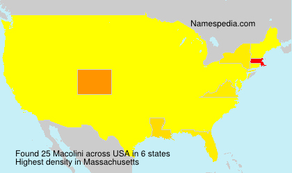 Surname Macolini in USA Surname Macolini in USA