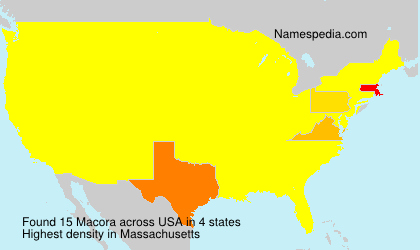 Surname Macora in USA Surname Macora in USA