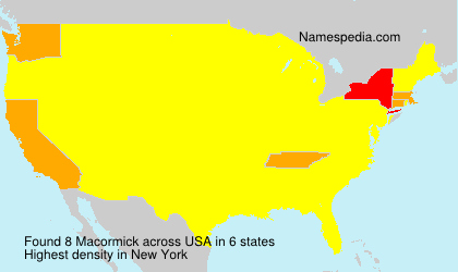 Surname Macormick in USA Surname Macormick in USA
