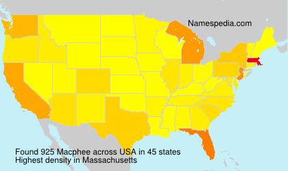 Surname Macphee in USA Surname Macphee in USA