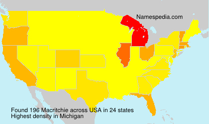 Surname Macritchie in USA Surname Macritchie in USA