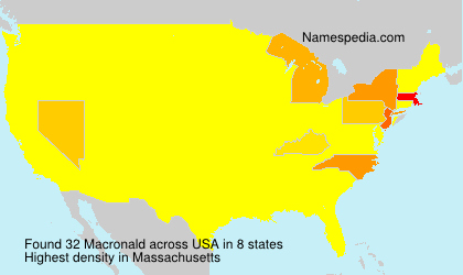Surname Macronald in USA Surname Macronald in USA