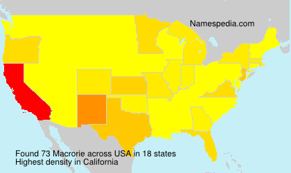 Surname Macrorie in USA Surname Macrorie in USA