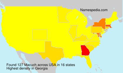 Surname Macuch in USA Surname Macuch in USA