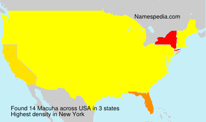 Surname Macuha in USA Surname Macuha in USA