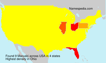 Surname Macuski in USA Surname Macuski in USA