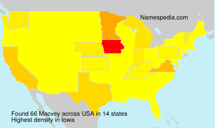 Surname Macvey in USA Surname Macvey in USA