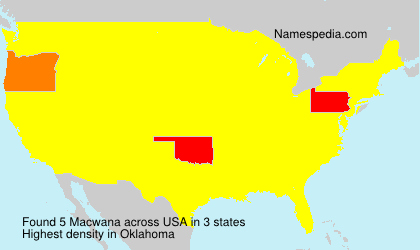 Surname Macwana in USA Surname Macwana in USA