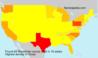 Surname Macwhirter in USA Surname Macwhirter in USA