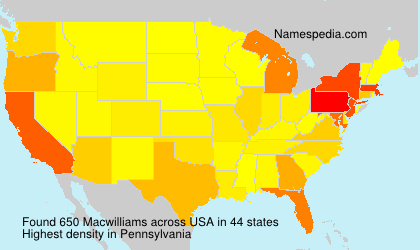 Surname Macwilliams in USA Surname Macwilliams in USA