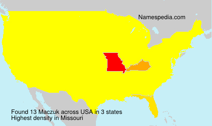 Surname Maczuk in USA Surname Maczuk in USA