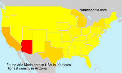 Surname Mada in USA Surname Mada in USA