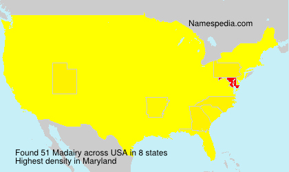 Surname Madairy in USA Surname Madairy in USA