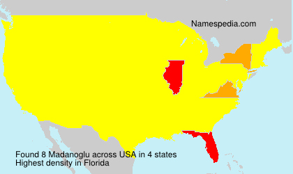 Surname Madanoglu in USA Surname Madanoglu in USA