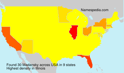 Surname Madansky in USA