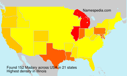 Surname Madary in USA Surname Madary in USA