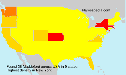 Surname Maddeford in USA Surname Maddeford in USA