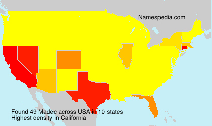 Surname Madec in USA Surname Madec in USA