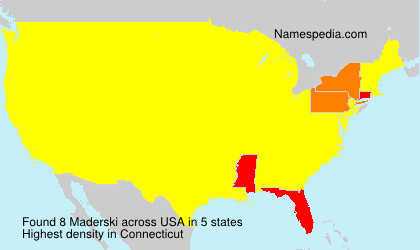 Surname Maderski in USA Surname Maderski in USA