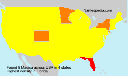 Surname Madica in USA Surname Madica in USA